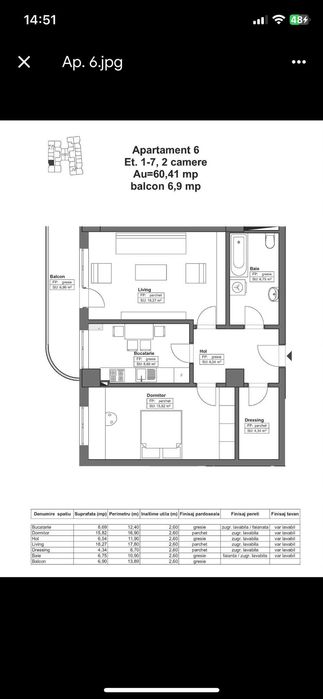 PF 2 camere Himson Tatarasi 67mp / Mobilat / Loc Parcare Subteran