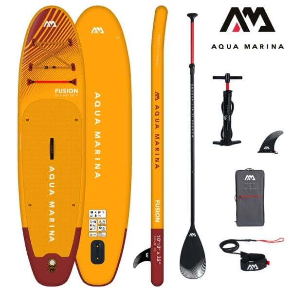 НОВ комплект падълборд SUP Aqua Marina Fusion 150kg