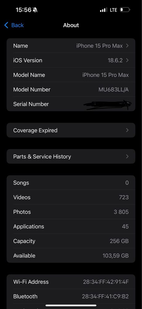 Iphone 15 pro max 256gb