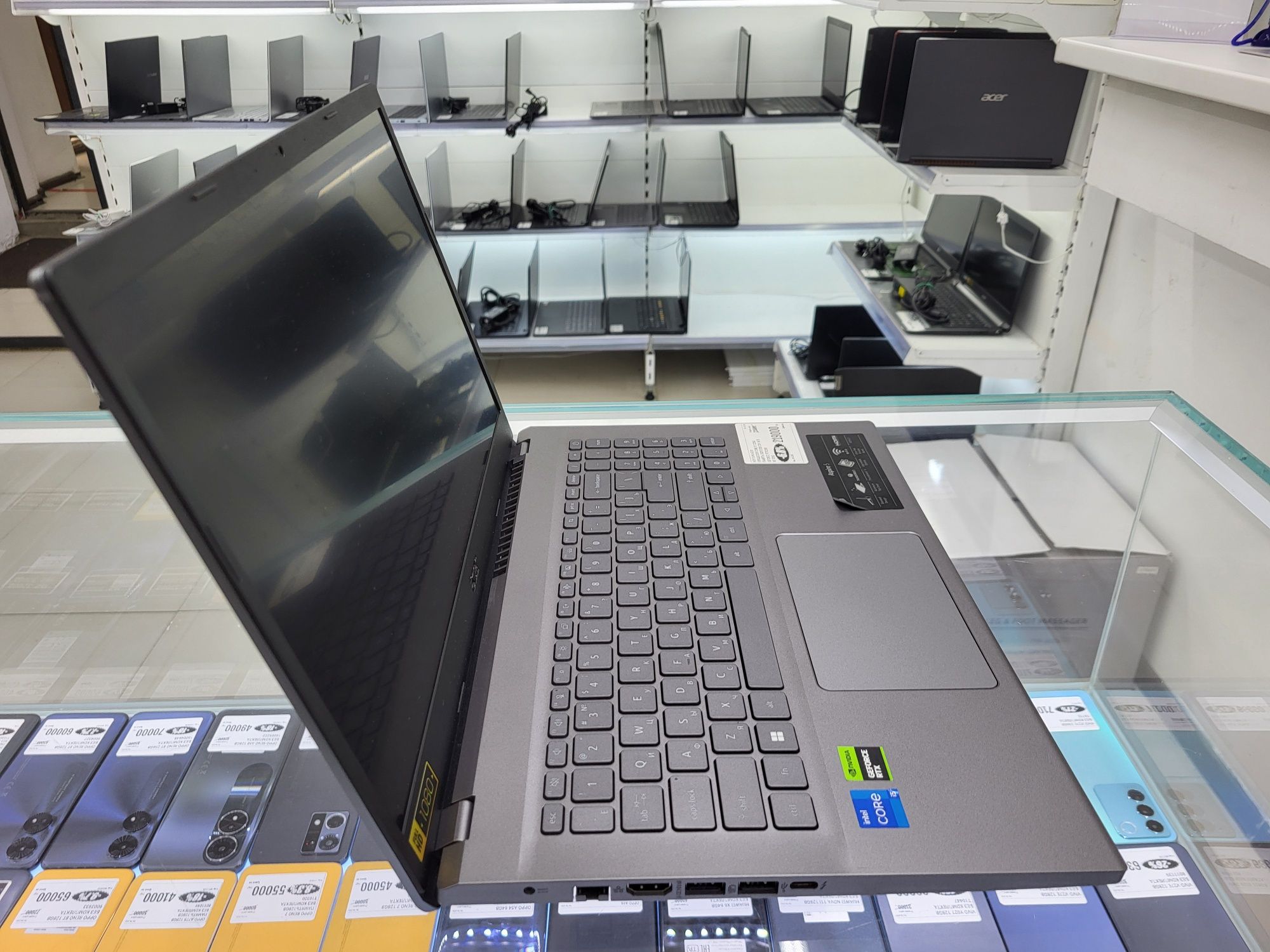 Ноутбук Acer core i5 1235u озу 16гб ssd512gb rtx2050 рассрочка
