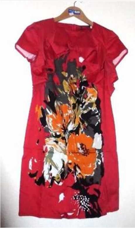 красное платье, качество ткани, 38-40, 42 размеры - 5000 тенге