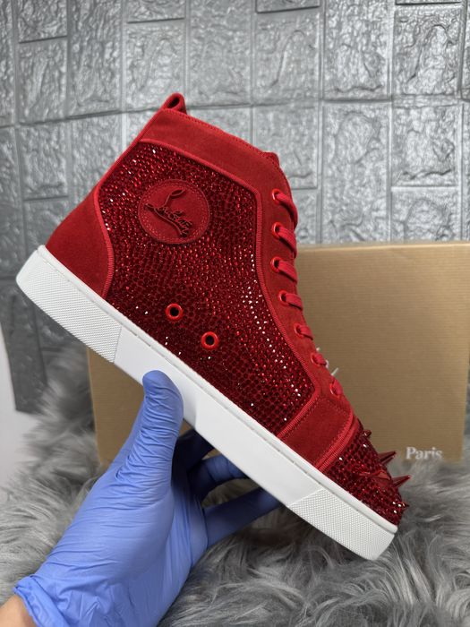 Christian Louboutin Red Rosu High Cutie