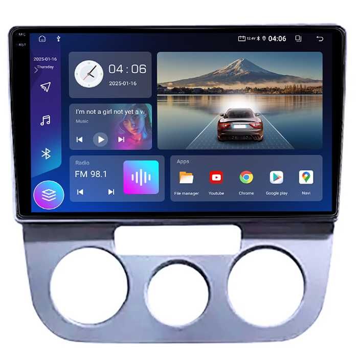 Navigatie VW Jetta 2006- 2010, 10 INCH 4GB RAM/64GB ROM, Android14