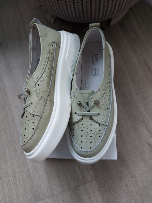 Pantofi casual din piele marime 39,5