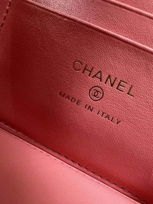 Geanta Chanel Vanity 17cm roz, tip Premium