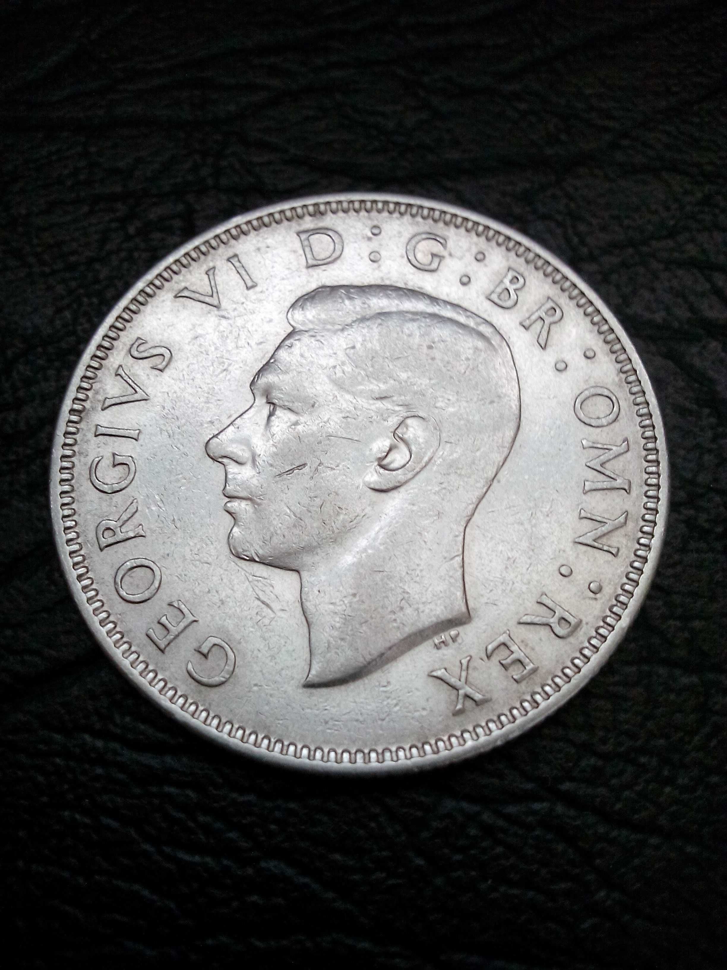 5 шилинга 1952 година Южна Африка Джeордж Vl сребро