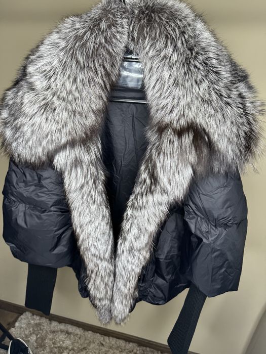 Дамско яке естествен косъм Nl Grey