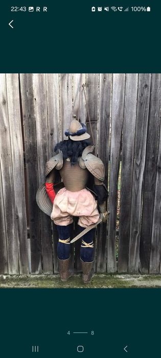 Accesoriu decorațiune set lemn alama Italia 1890