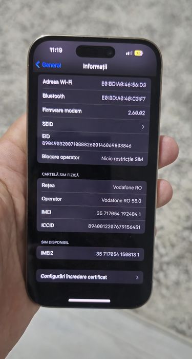 Iphon 14 Pro 1 Tera impecabil 88% baterie