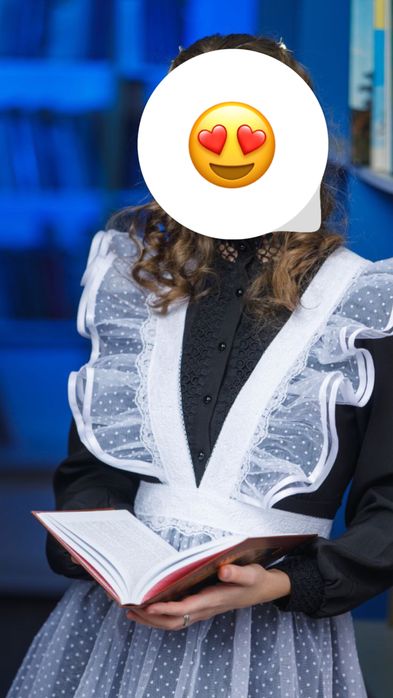 Фартук школьный белый