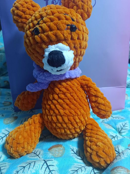 Плетени плюшени мечета