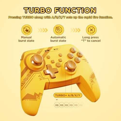 Нов Безжичен контролер за Switch/PC/Android с TURBO и Hall джойстик