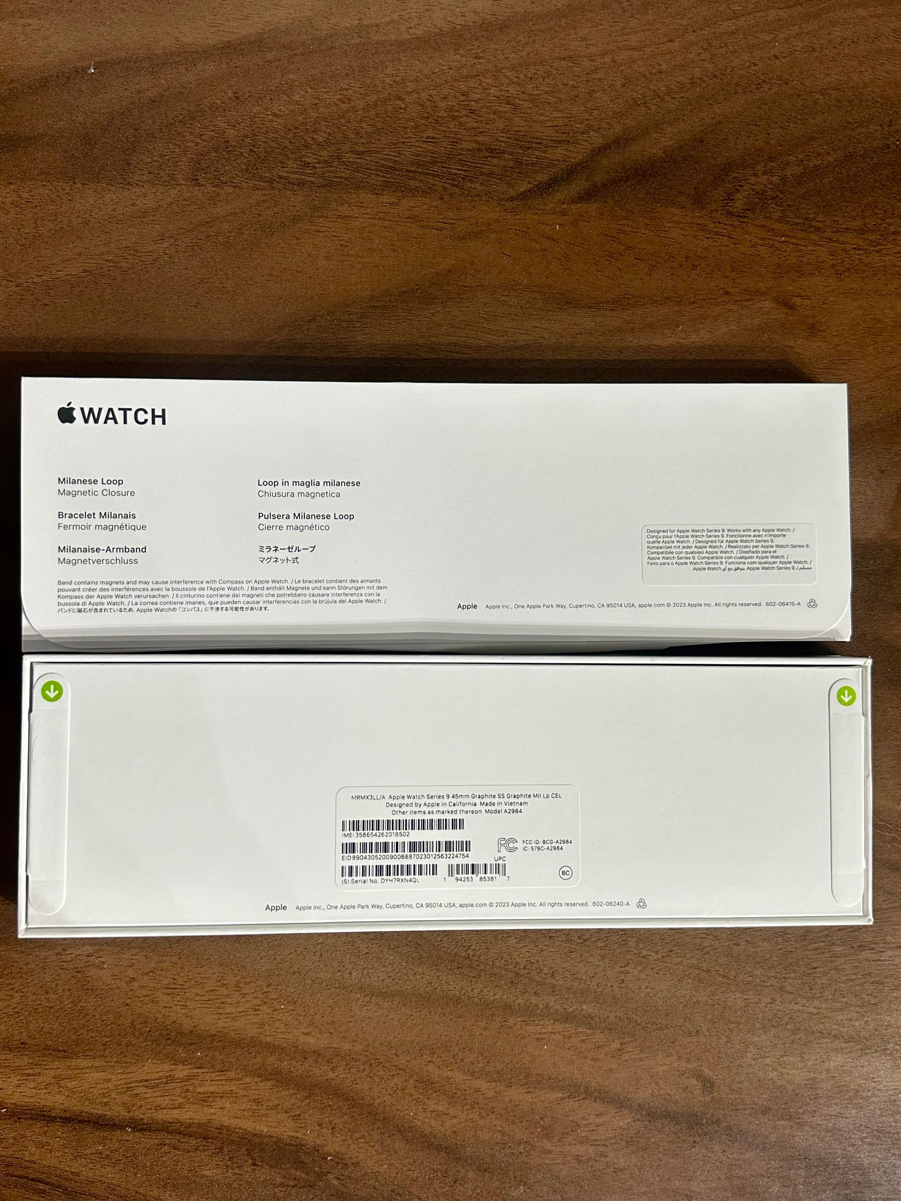 Apple Watch 9, 45 mm, нерж. сталь, новые, с гарантией