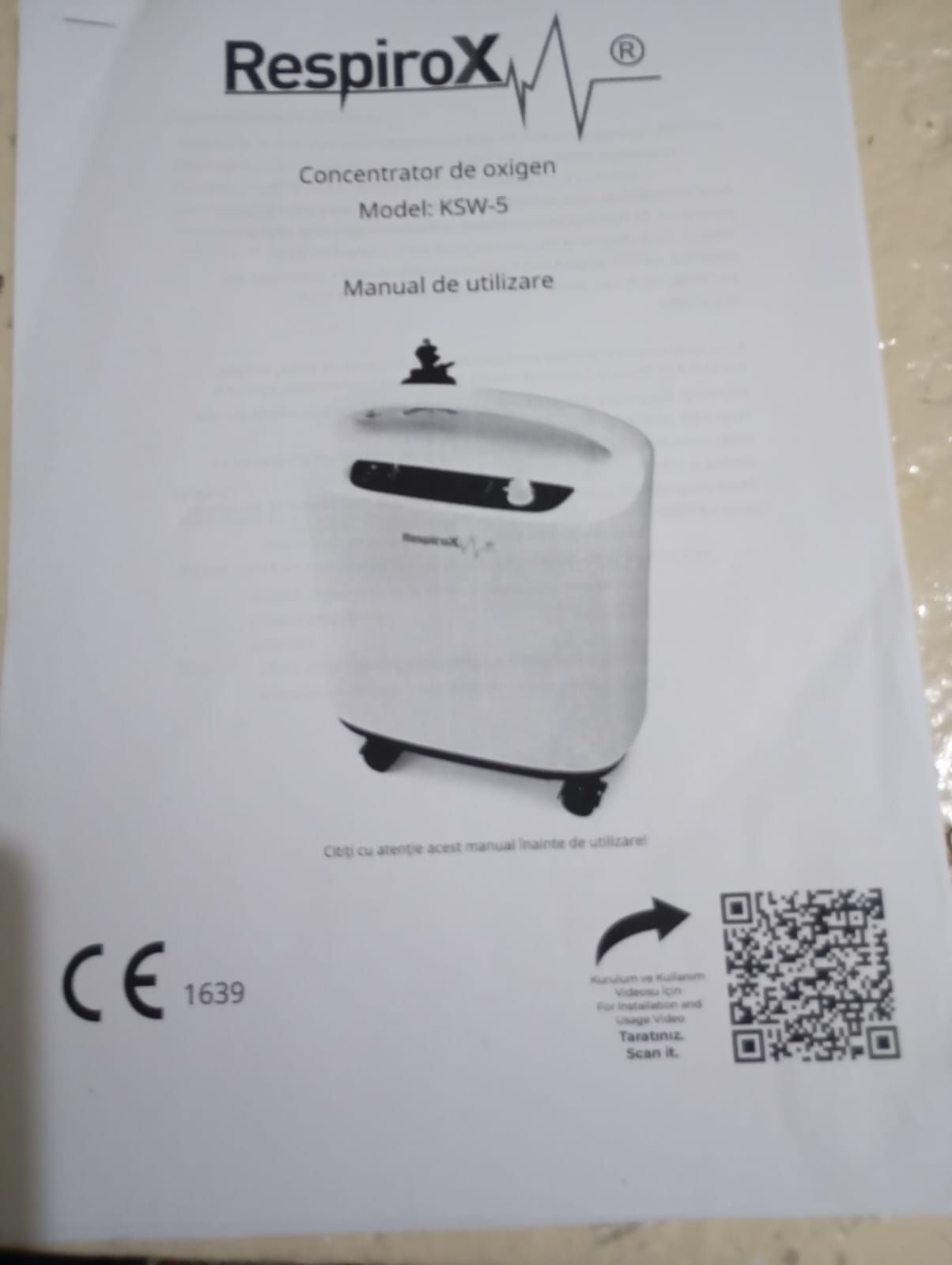 Concentrator oxigen 5 litri Respirox - Ocazie!!
