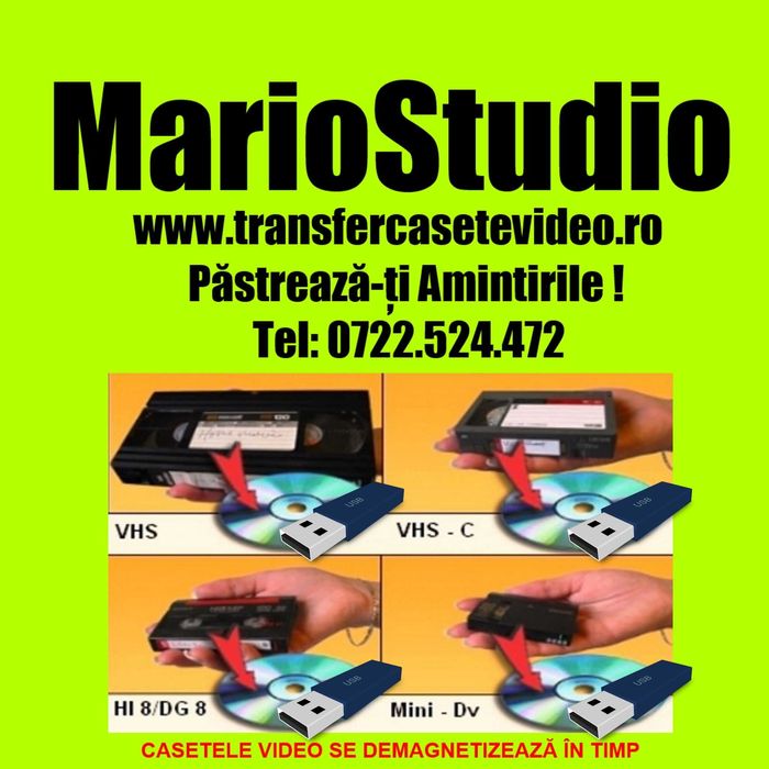 Transfer casete video pe dvd sau stick