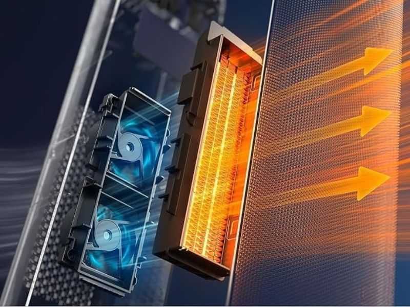 Вентилаторен Отоплител Philips 5000 CX5120/11– 2000W, Черен