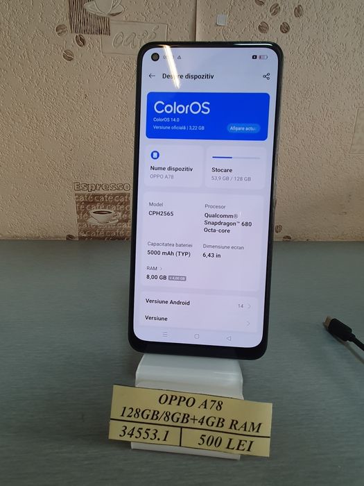 Oppo A78 128gb Amanet Star(cdc)