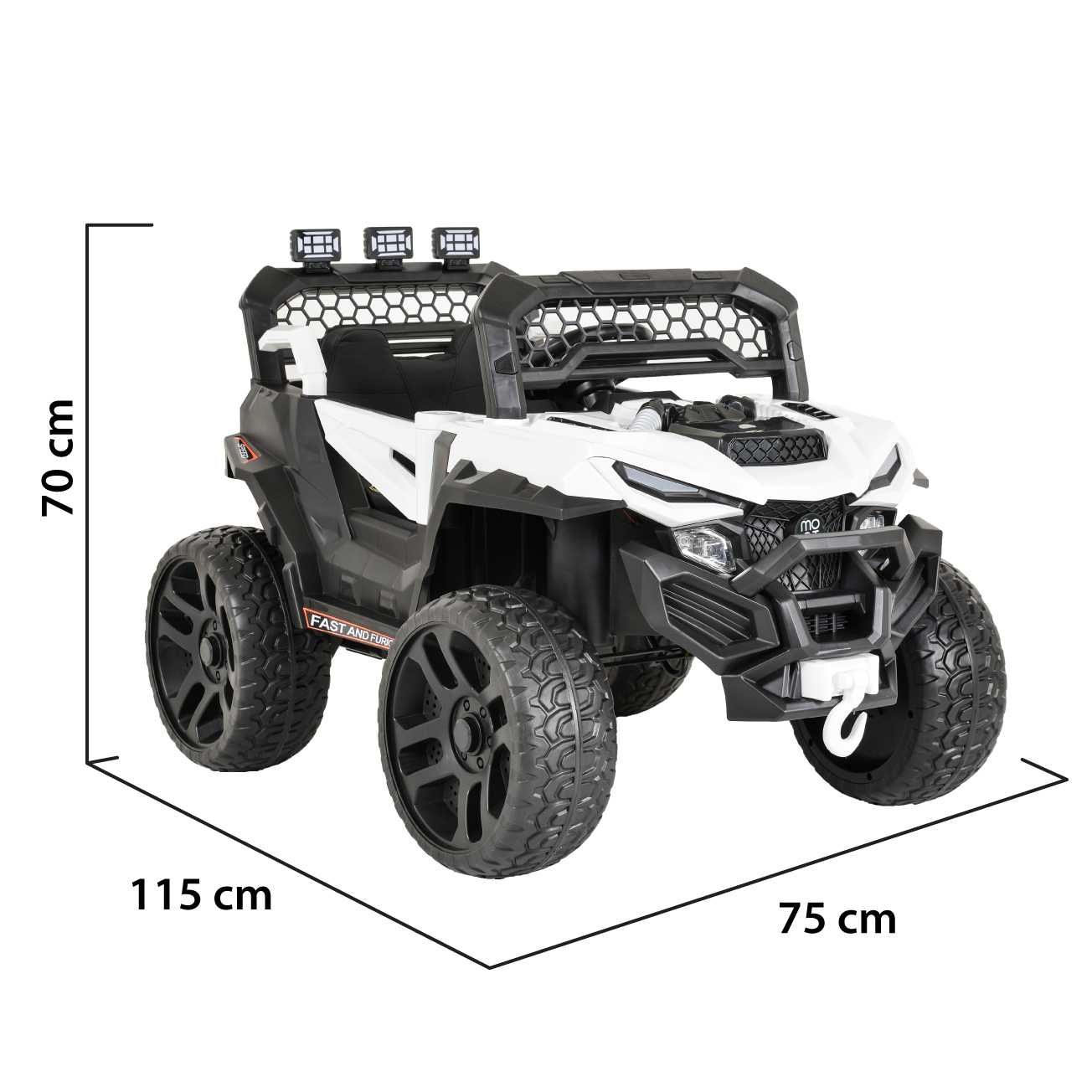 ПРОМОЦИЯ!НОВО!Акумулаторен джип Dust с 12V батерия,USB,МЕКИ ГУМИ,4Х4