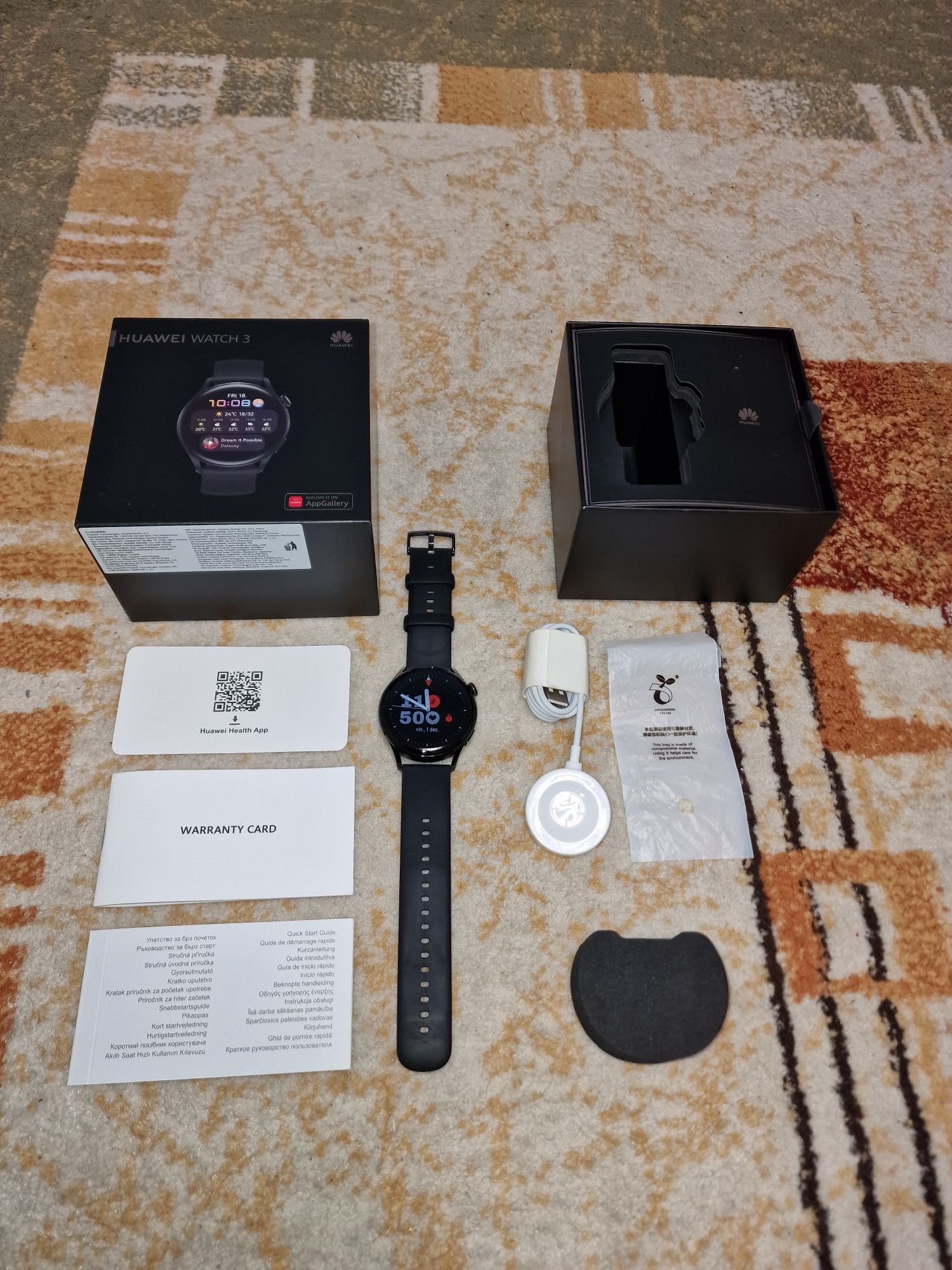 Huawei watch 3, toate accesoriile incluse