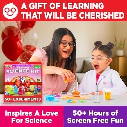 Нов Комплект за научни игри и експерименти 50+ за деца 4+ STEM играчка