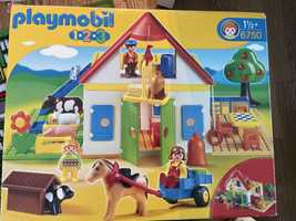 За подарък-Playmobil  Моята първа ферма 6750 и Строител кран 70165