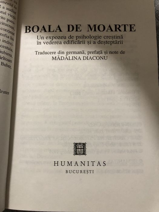 Soren Kierkergaard boala de moarte