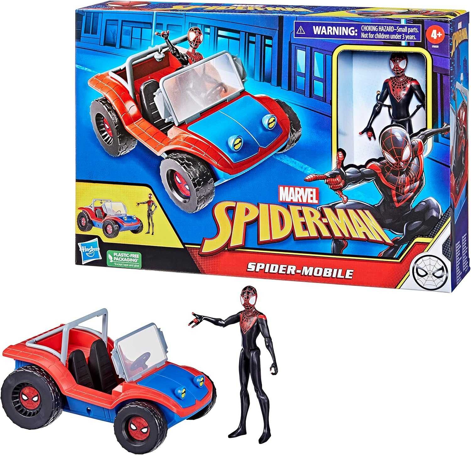 Спайдърмен SpiderMan фигурка и кола Marvel