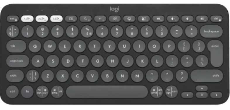 ПРОМО Нова Безжична Клавиатура LOGITECH PEBBLE KEYS 2 K380S Гаранция