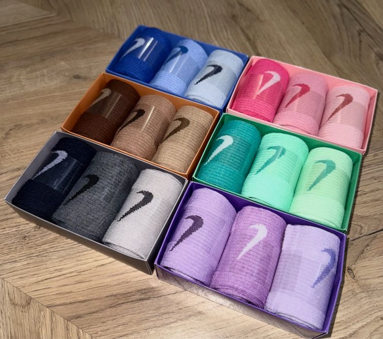 Стильные носочки Nike трио