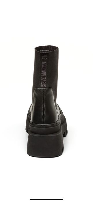Ghete piele negre Steve Madden
