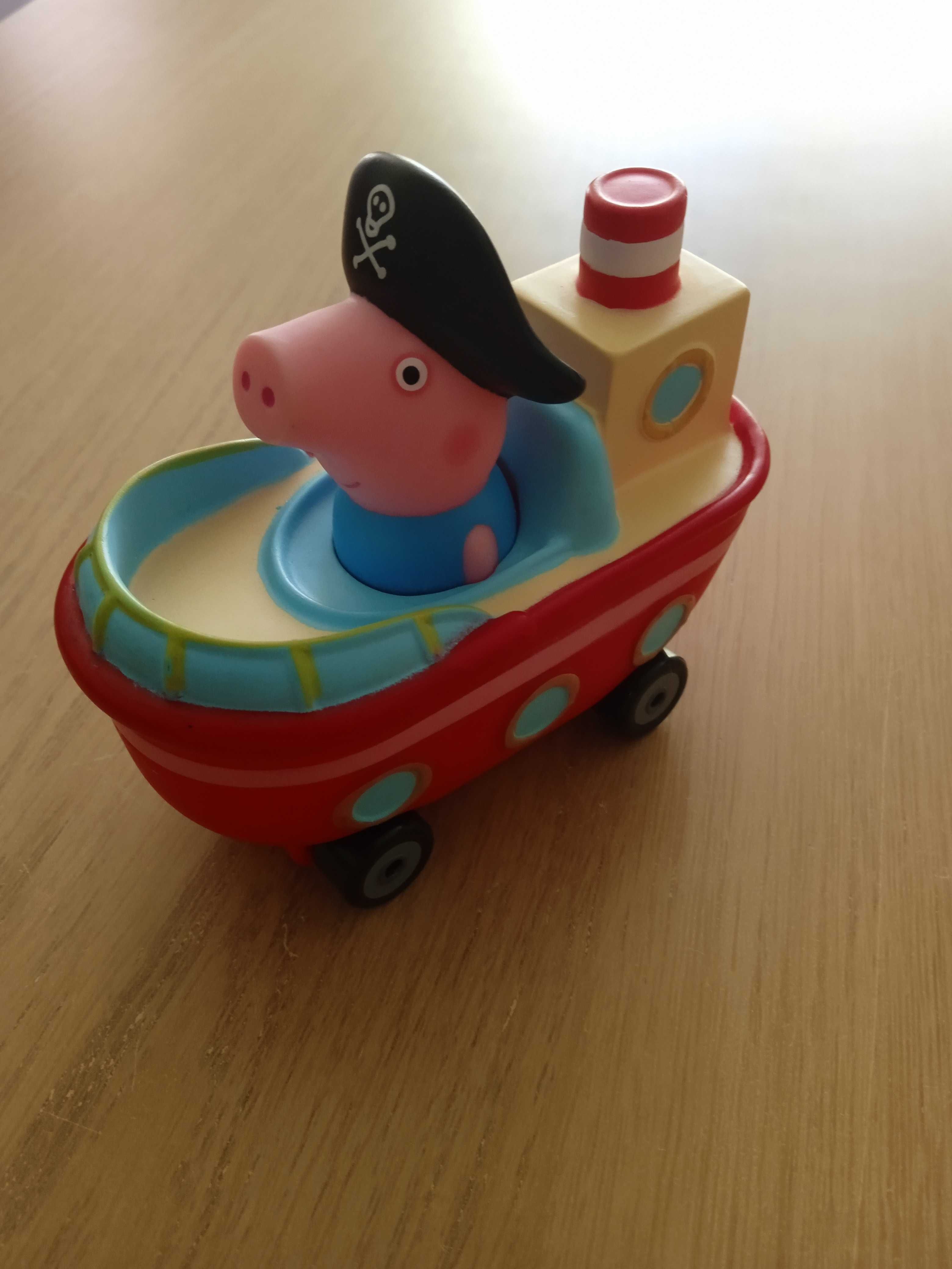 Figurina George în vehicul Peppa Pig