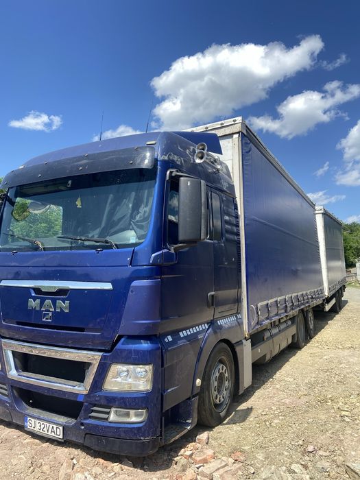 Tandem camion man tgx 440+remorca
