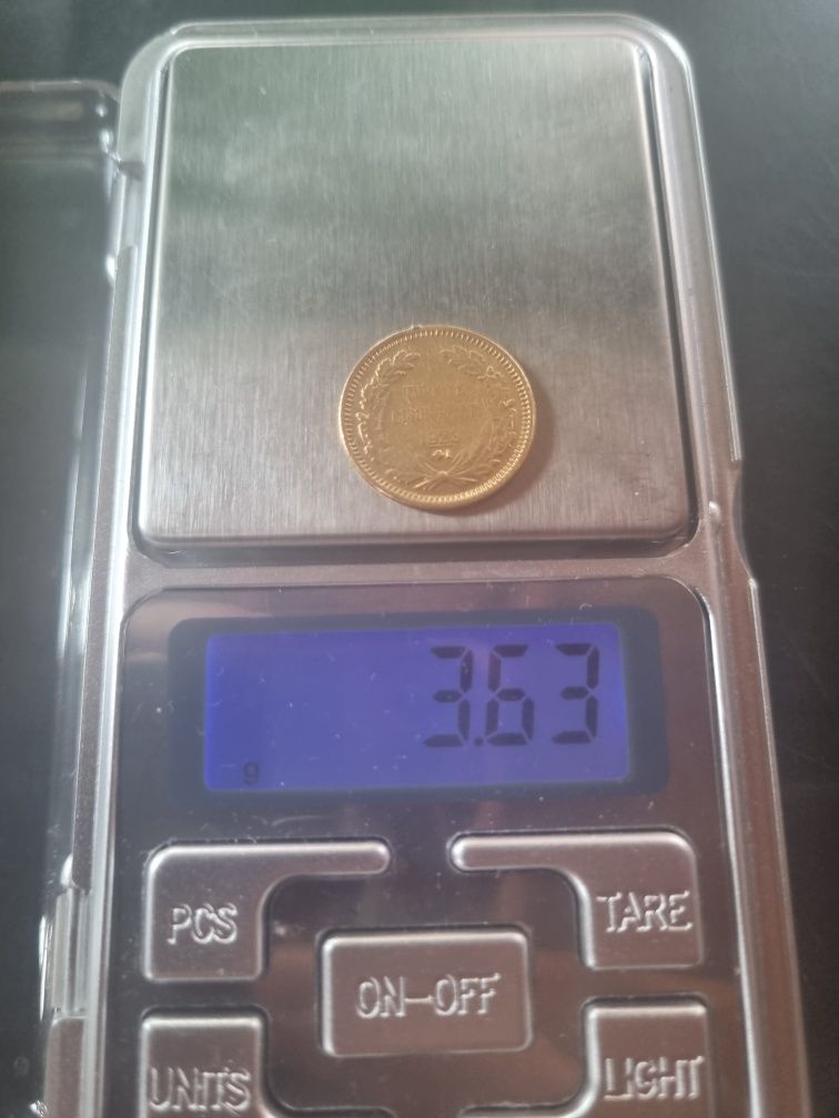 Златна турска монета 50 куруша