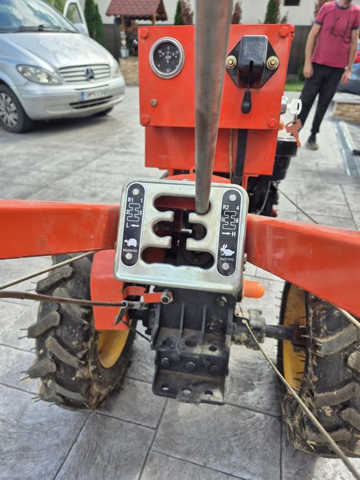 Motocultor 12 CP Diesel + Freză 1m + Plug – Ca Nou