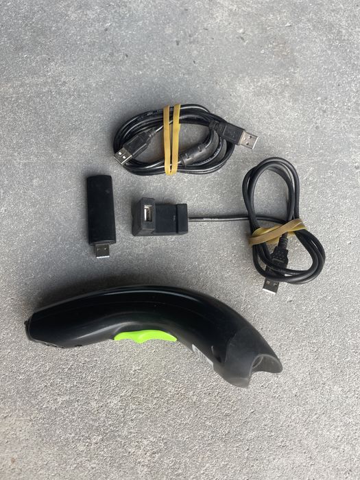 Безжичен баркод четец скенер USB удароустойчив за склад магазин и др.