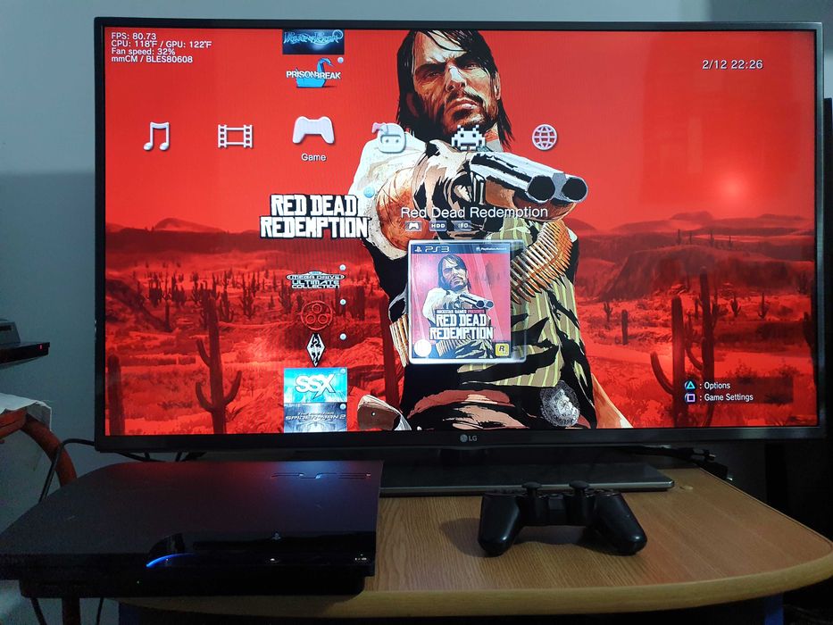 PS3 modat CFW 320 GB + 40 jocuri (GTA V, Red Dead, God of War, NFS)