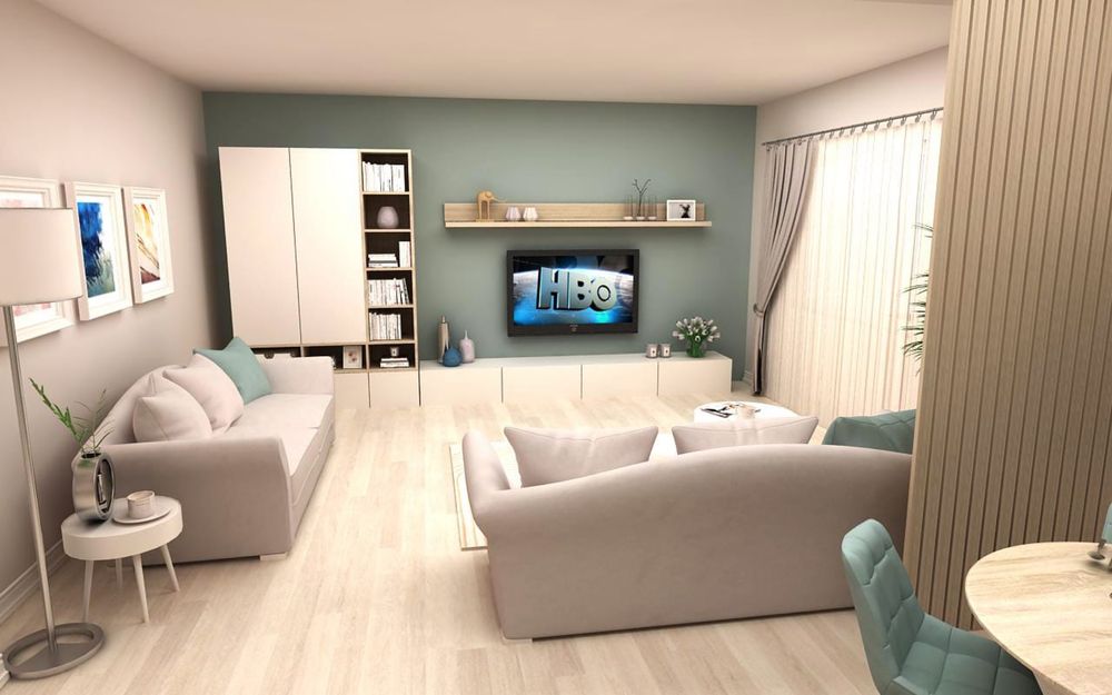 Apartament 3 camere, 86 mp, open-space, Traian, Etaj 1, parcare – 600€