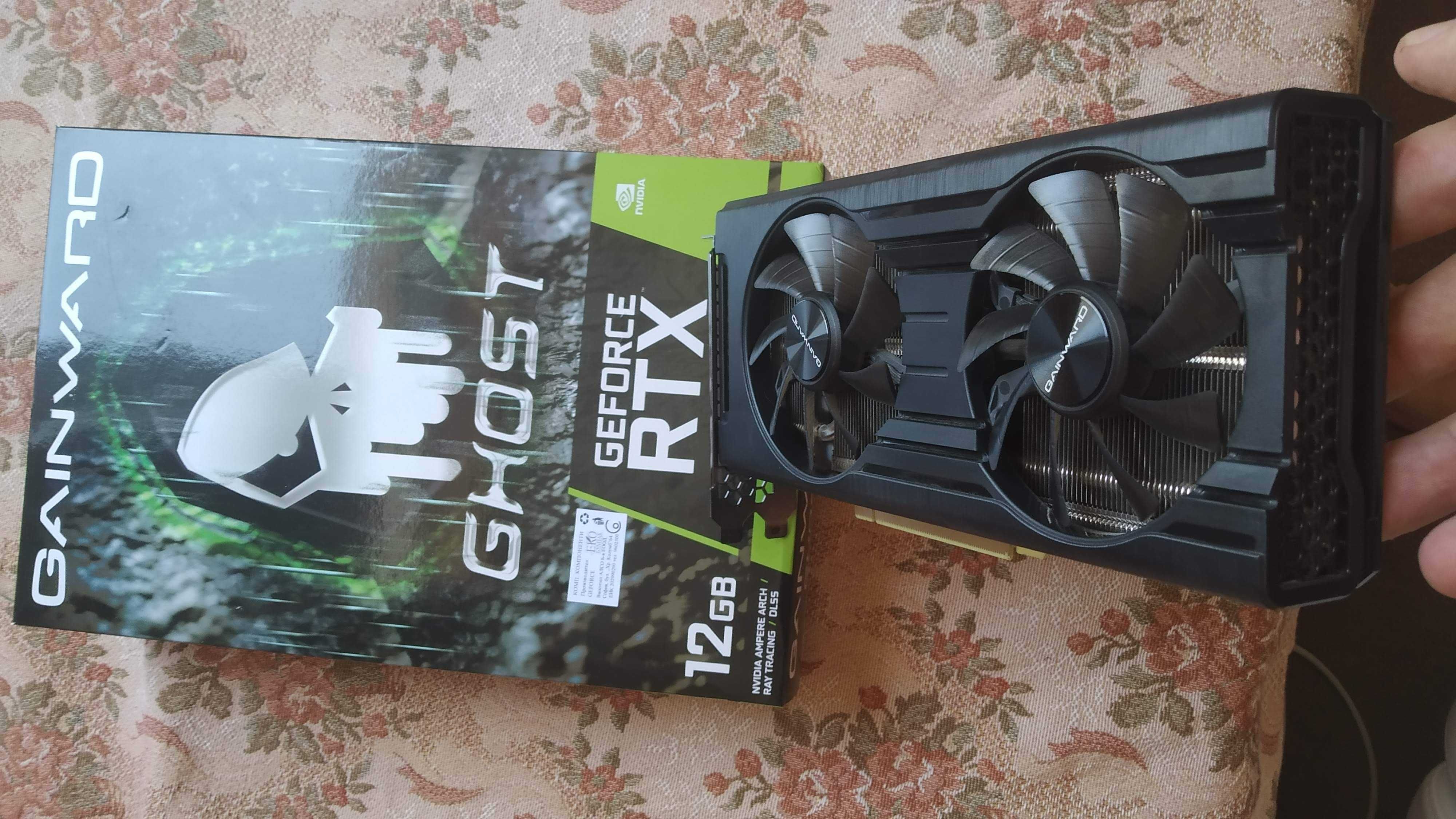 Видео карта Gainward GeForce® RTX™ 3060 Ghost, 12GB GDDR6, 192-bit