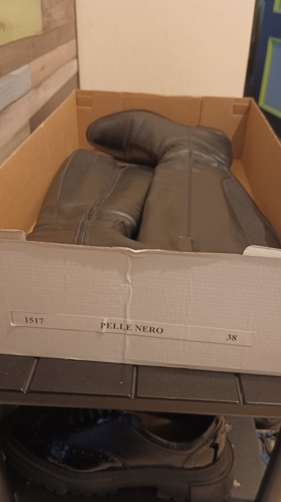 Дамски кожени ботуши PELLE NERO 38
