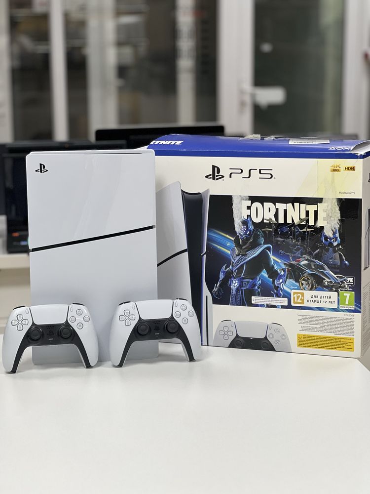 PS 5 Slim | 2 геймпада Dualshock | 5 игр в комплекте