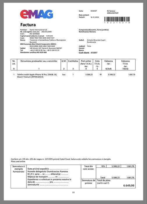 Iphone 16 pro 256 GB neverlock