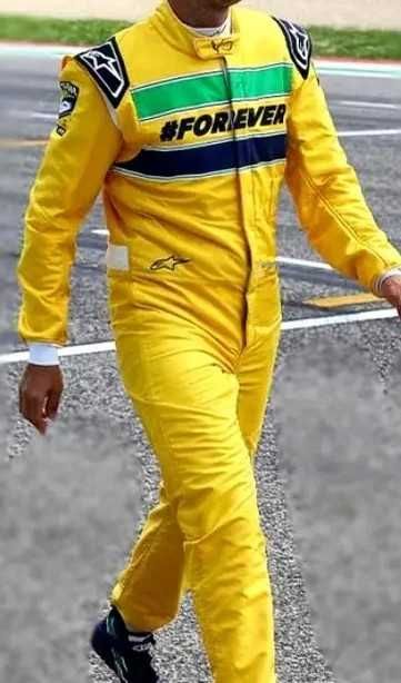 Cursa comemorativa Senna / Vettel, salopeta/costum/combinezon karturi