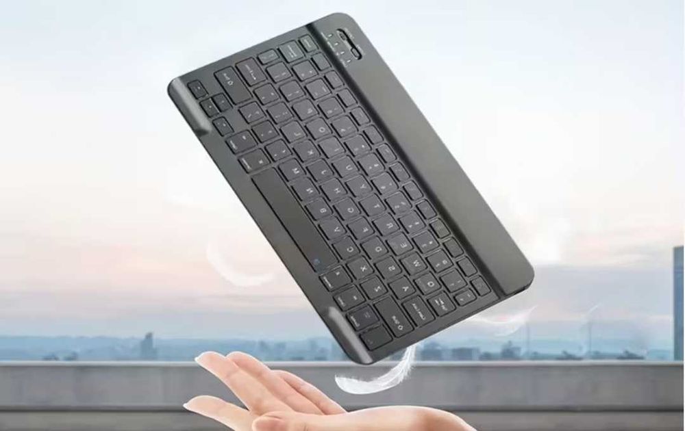 Безжична презареждаема Bluetooth преносима клавиатура, лаптоп, таблет
