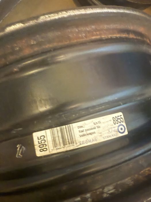 Vând set 4 jante tablă 6Jx15 pentru Volkswagen