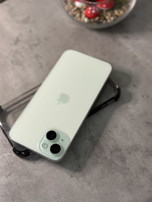 iPhone 15 Plus 93% impecabil + Husa| Green 128 GB|
