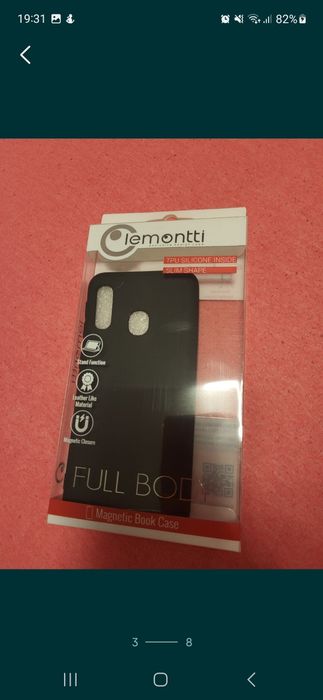 Husa Samsung Galaxy A20e transparenta, neagra, noua, nu jucarie