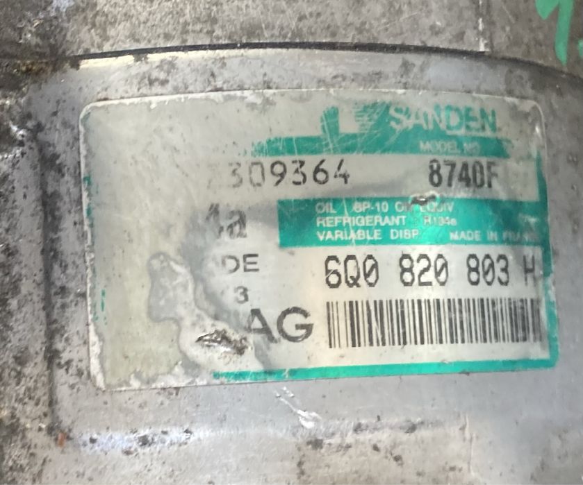 Vw polo 1.4tdi 75 кс 2003 година Компресор Климатик