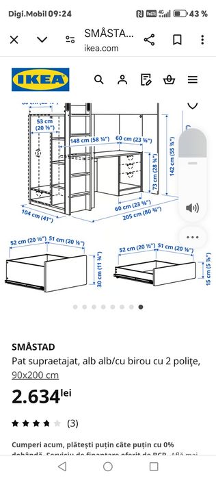 Vând 2 paturi pt copii