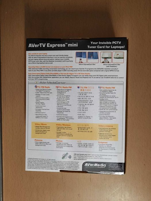 PCTV tuner card AverTV express mini