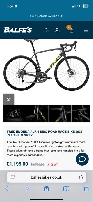 Шосеен велосипед Trek emonda ALR4